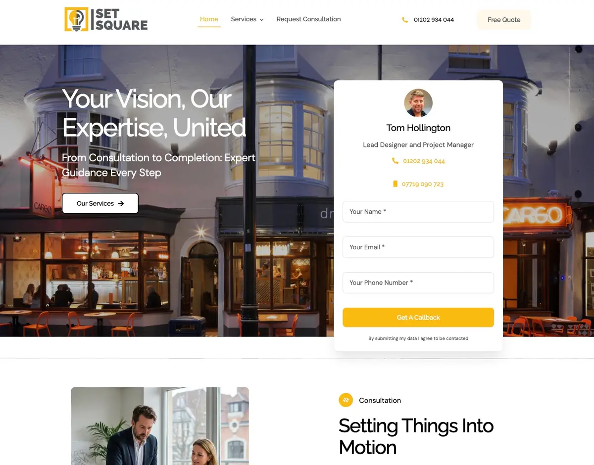 Set Square website
